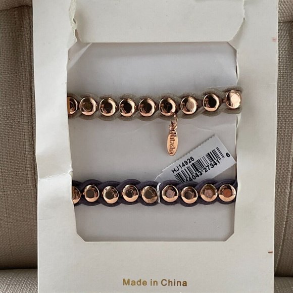 Natasha Women Hair Tie Set of Tone Hair Accessory New - Picture 2 of 9